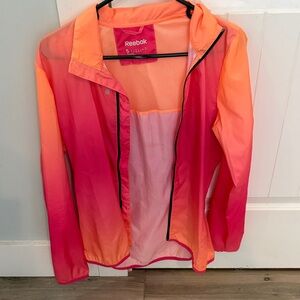 Reebok Women's Vibrant Pink and Orange Running Jacket
